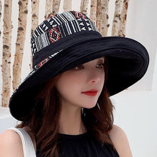 Load image into Gallery viewer, Wide Brim Cotton Summer Hat
