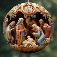 Load image into Gallery viewer, Nativity Christmas ornament
