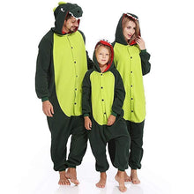 Load image into Gallery viewer, Animal cartoon warm hooded pajamas onesie
