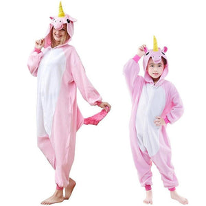 Animal cartoon warm hooded pajamas onesie