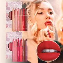 Load image into Gallery viewer, Rotating Sharpenable Matte Lipstick Pencils
