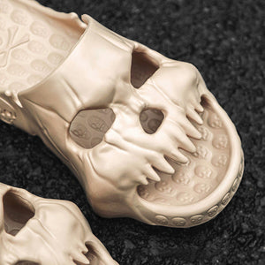 Skull Design Single Band Slippers