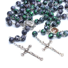 Load image into Gallery viewer, Handmade Blue Onyx Rosary Beads
