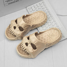 Load image into Gallery viewer, Skull Design Single Band Slippers
