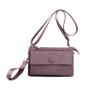 Nylon Multilayer Zip Coin Purse