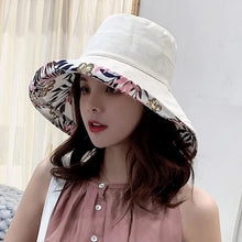 Load image into Gallery viewer, Wide Brim Cotton Summer Hat
