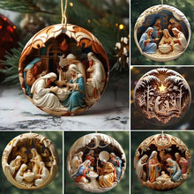 Load image into Gallery viewer, Nativity Christmas ornament
