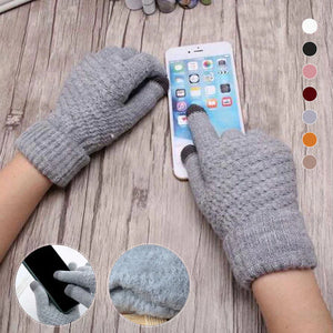 Jacquard Thick Touch Screen Gloves