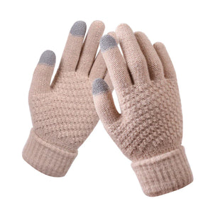 Jacquard Thick Touch Screen Gloves