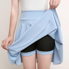 Load image into Gallery viewer, A-line Elastic Waist Pleated Shorts Skirts
