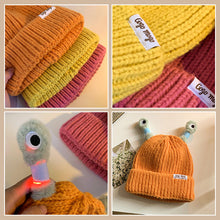 Load image into Gallery viewer, Winter Parent-Child Cute Glowing Little Monster Knit Hat
