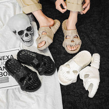 Load image into Gallery viewer, Skull Design Single Band Slippers
