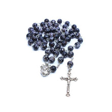 Load image into Gallery viewer, Handmade Blue Onyx Rosary Beads
