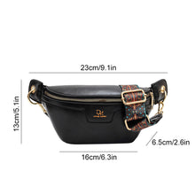 Load image into Gallery viewer, Retro Leather Wide Strap Waist Bag
