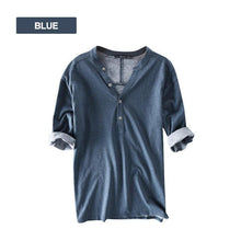 Load image into Gallery viewer, Half Sleeve Henley Shirts
