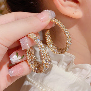 Fashionable Rhinestone Earrings