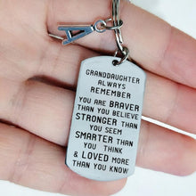 Load image into Gallery viewer, To My Grandson Granddaughter Son Daughter Gift Lettering Keychain
