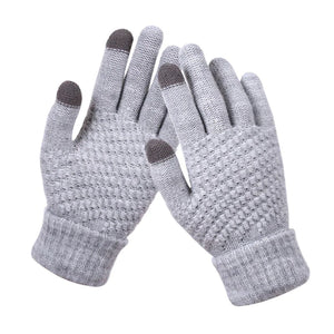 Jacquard Thick Touch Screen Gloves