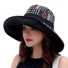 Load image into Gallery viewer, Wide Brim Cotton Summer Hat
