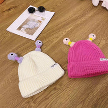 Load image into Gallery viewer, Winter Parent-Child Cute Glowing Little Monster Knit Hat
