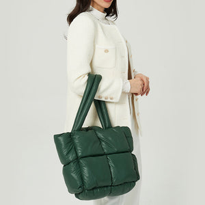 Women Padded Quilted Handbag