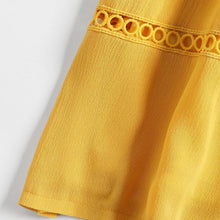 Load image into Gallery viewer, Hollow Out A Line Cami Dress - Yellow
