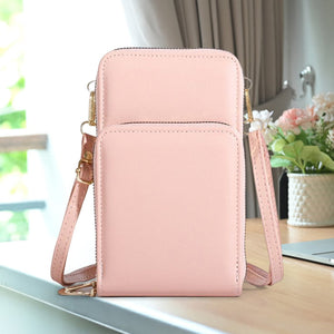 Three-layer Zipper Multifunctional Mobile Phone Bag