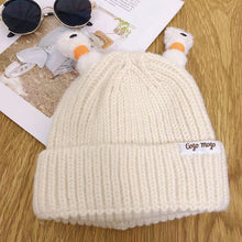 Load image into Gallery viewer, Winter Parent-Child Cute Glowing Little Monster Knit Hat
