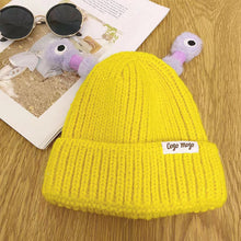 Load image into Gallery viewer, Winter Parent-Child Cute Glowing Little Monster Knit Hat
